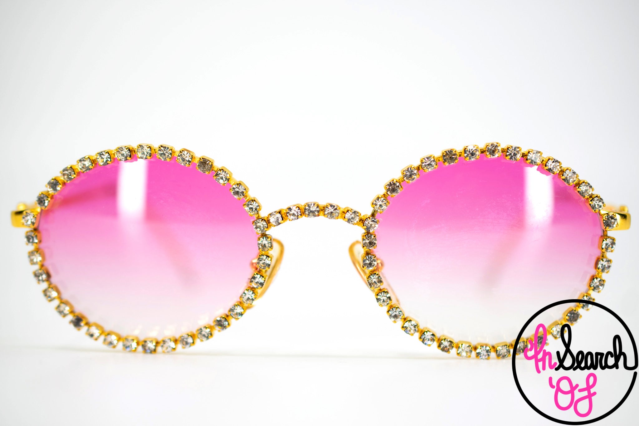 Moschino Rhinestone Crystal Sunglasses