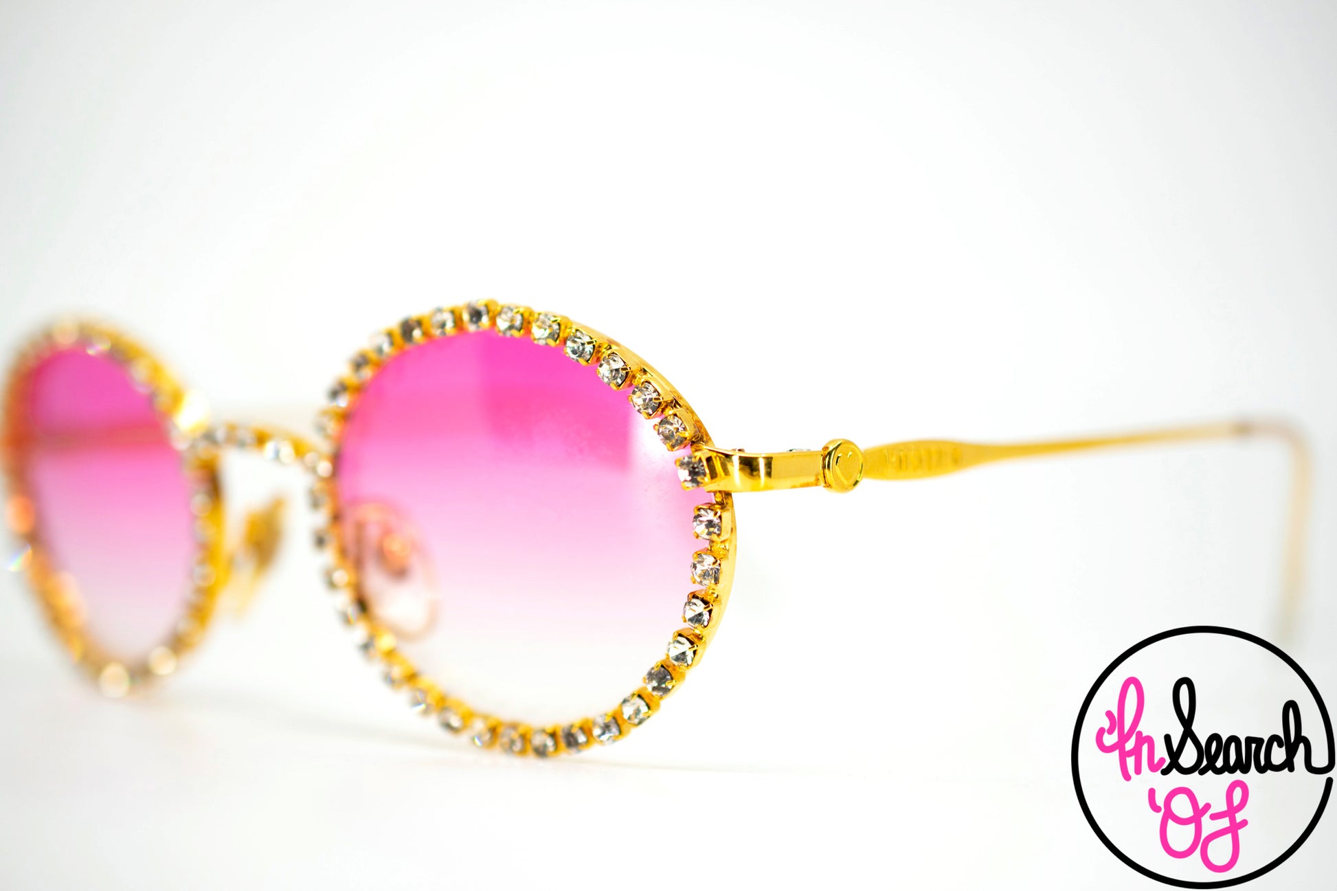 Moschino Rhinestone Crystal Sunglasses