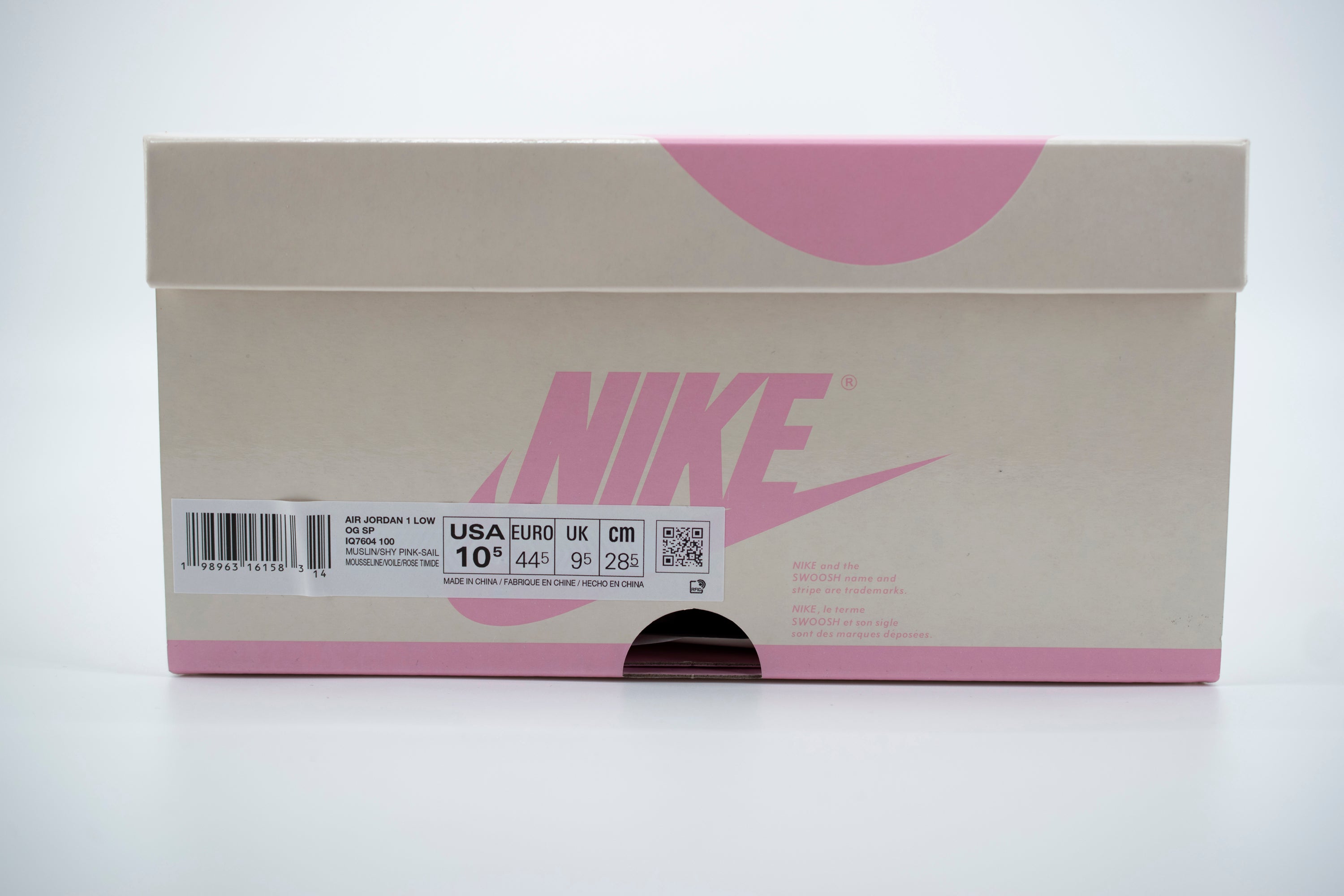 USED Travis Scott X Jordan 1 Retro Low OG SP "Shy Pink"