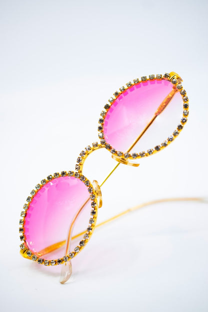 Moschino Rhinestone Crystal Sunglasses