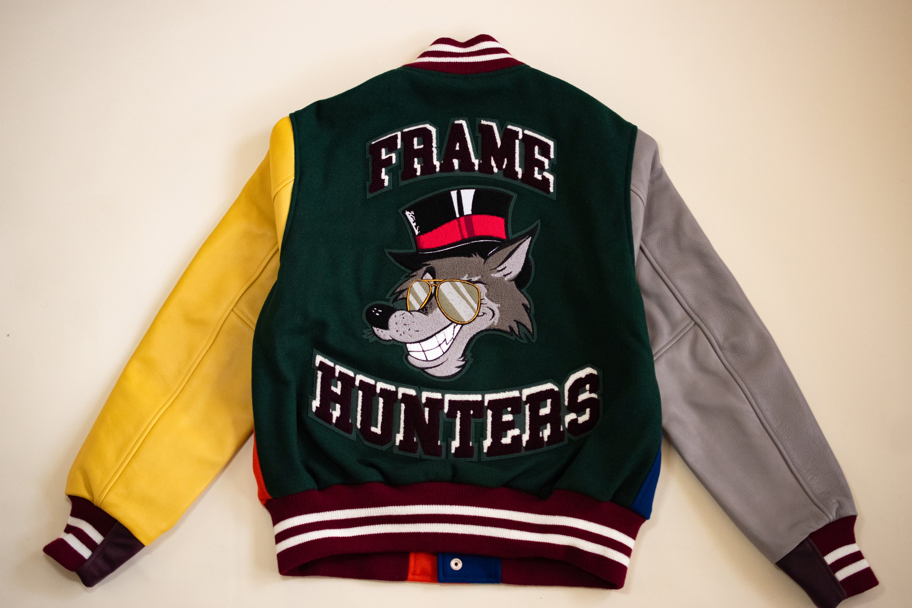 Frame Hunters Varsity Jacket by Golden Bear x In Search Of Davon Ford